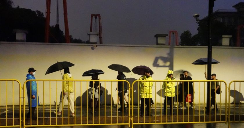 Police out in force to prevent rowdy Halloween celebrations in Shanghai