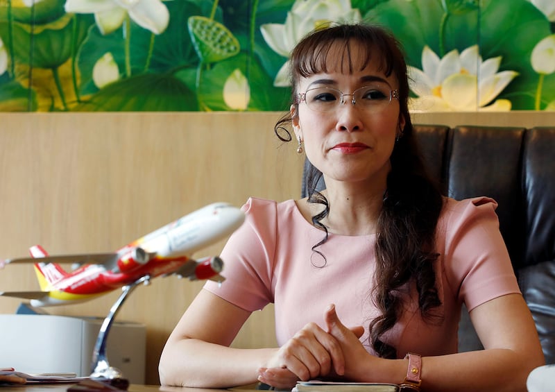 VietJet Air CEO Nguyen Thi Phuong Thao attends an interview in her office in Ho Chi Minh City, Vietnam, January 10, 2017. Picture taken January 10, 2017. REUTERS/Kham